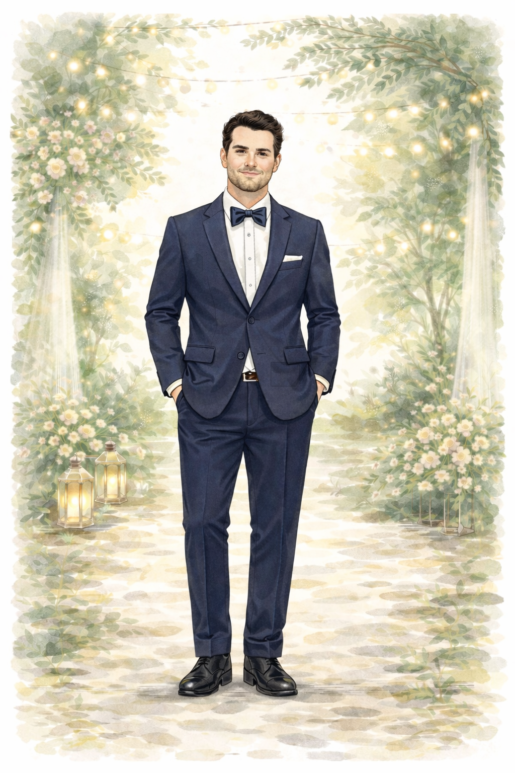 Exempel: mörkgrå kostym